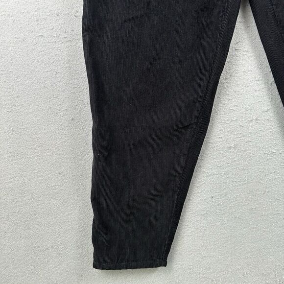 Free‎ People Overalls Women’s Small Black Corduroy Pleated Pockets Tie Strap - Picture 7 of 16